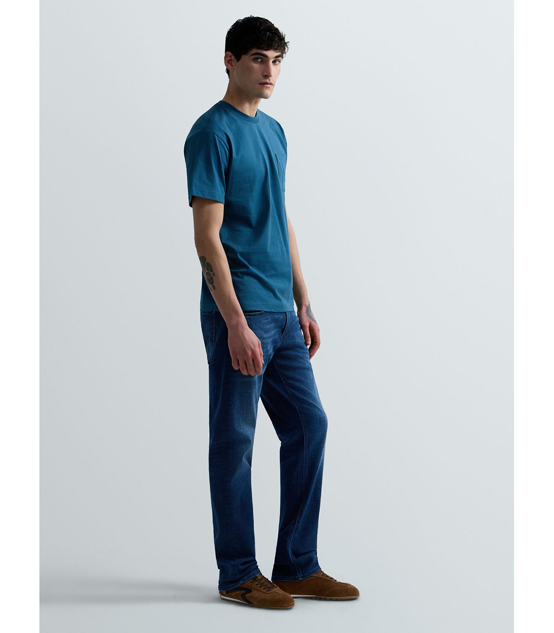 スリムストレートフィットGROVER Hyperflex Matrix ストレッチデニム 詳細画像 ブルー 4